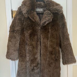 COPY - Zara coat faux fur fuzzy warm